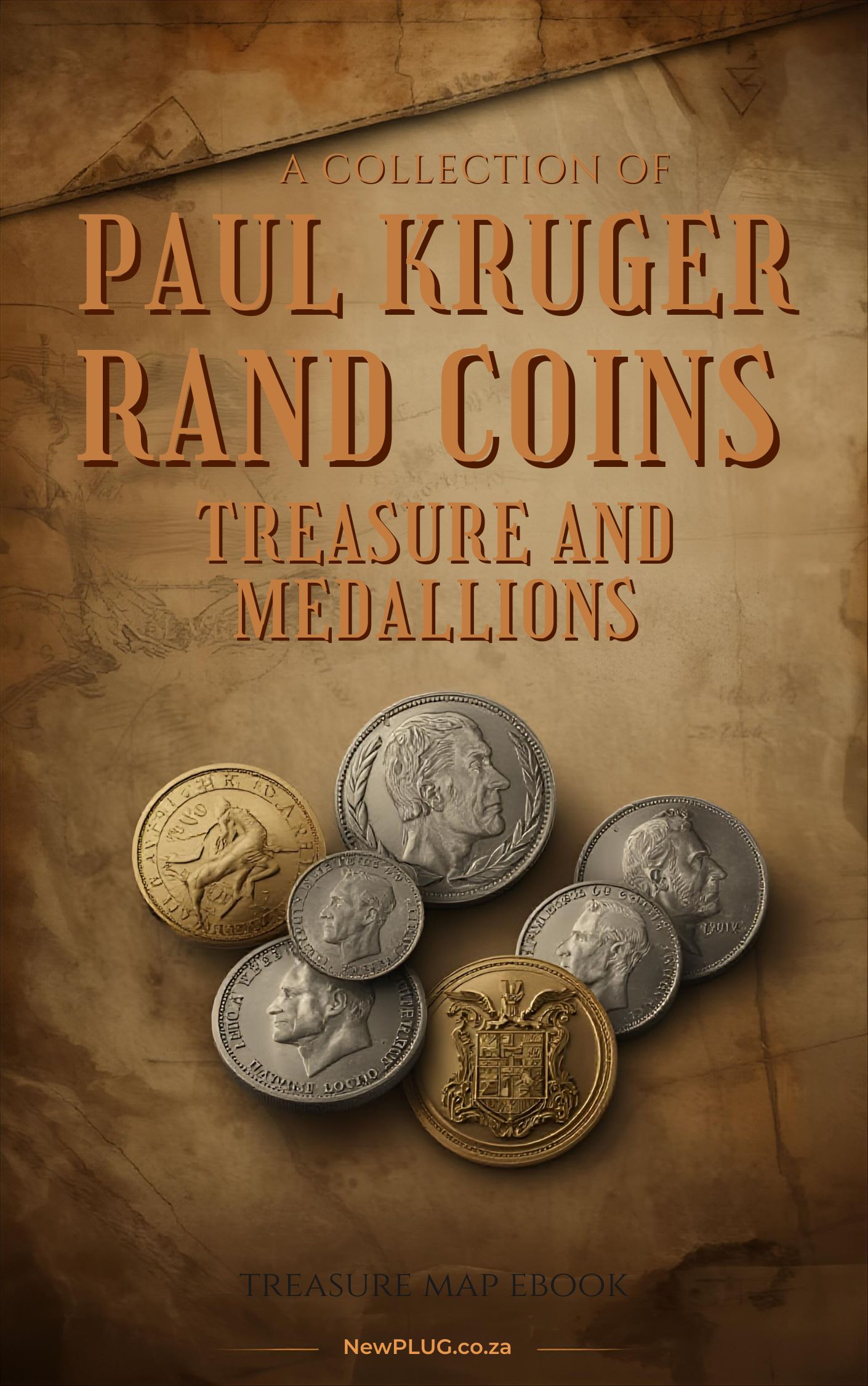 A Collection of Paul Kruger Rand Coins and Medallions – And Paul Kruger Treasure Map (PDF Download)