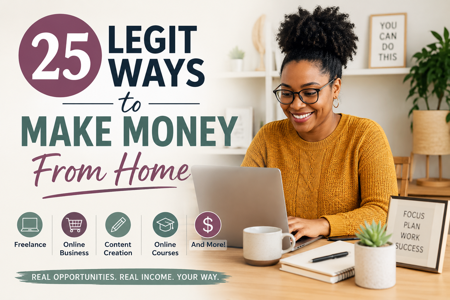 25 Legit Ways to Make Money From Home